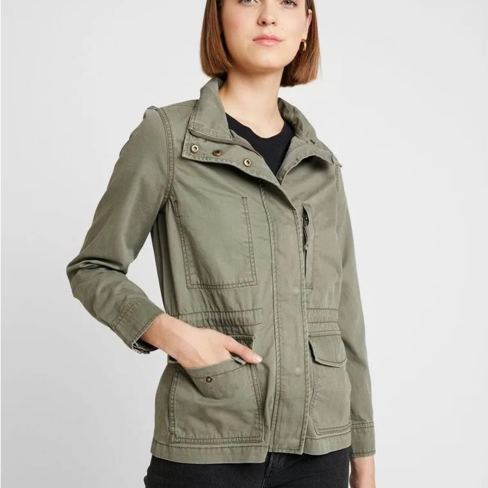 Madewell Passage Jacket in Olive - 100% Cotton - Picture 2 of 3